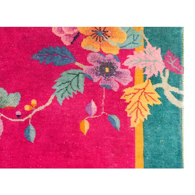 Textile Early 20th Century Chinese Art Deco Rug For Sale - Image 7 of 15