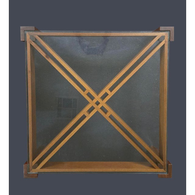 Contemporary Íkonos Glass-Topped Coffee Table by Rob Edley Welborn For Sale - Image 3 of 8