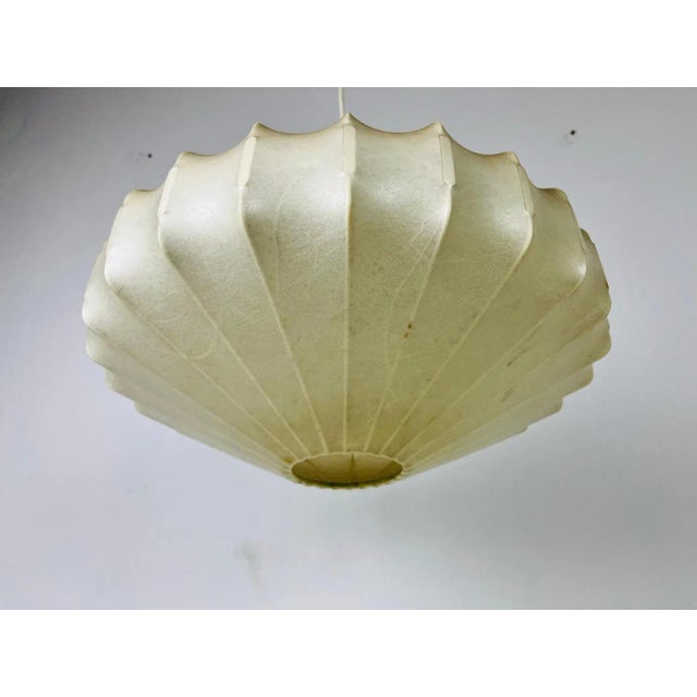 Beige Cocoon Pendant Light by Friedel Wauer, Italy, 1960s For Sale - Image 8 of 13