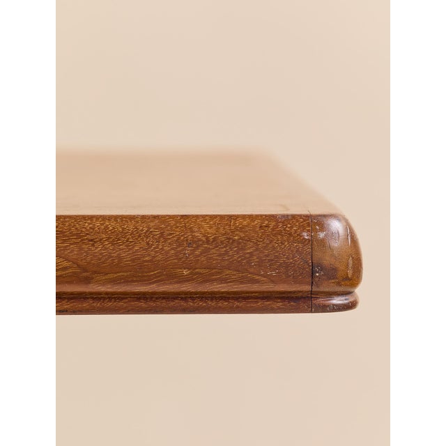 Brown The Vintage MCM Teak Console Table For Sale - Image 8 of 12