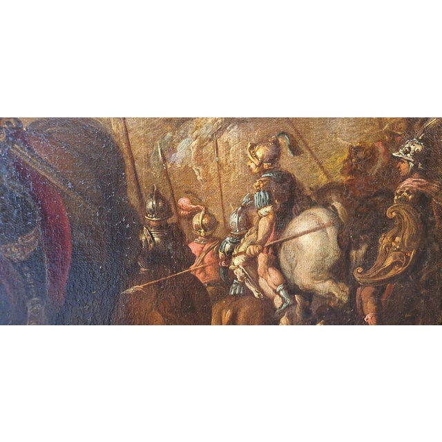 Italian Artist. Pair of Battles, 1800s, Oil on Canvas For Sale - Image 6 of 11