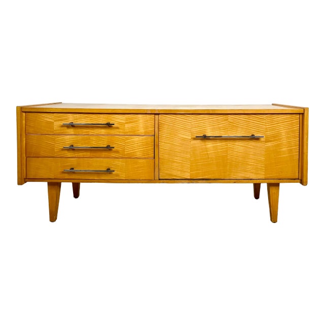 Mid Century German Maple Vanity For Sale