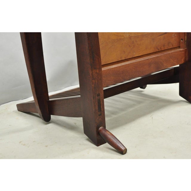 Vintage George Nakashima Spindle Back Black Walnut "Cushion" Lounge Arm Chair For Sale - Image 18 of 18