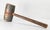 19th or 20th Century Rustic Primitive Folk Art Red and Blue Painted Wood Mallet For Sale - Image 4 of 10