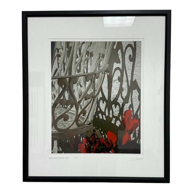 Circa 2005 Ravi Anand "Garden Bench, Sausalito" Framed Photograph Edition 11 of 15 For Sale