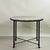 Black Round 'Diagramme' Side Table or Guéridon in Silver Travertine by Design Frères For Sale - Image 8 of 9