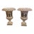 Vintage Neoclassical Style Ceramic Pedestal Urns - Pair For Sale