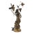 Auguste Moreau French Art Nouveau Figural Lamp With Muse and Floral Lights, Early 20th Century For Sale - Image 4 of 9