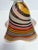 Glass Jozefina Hand-Blown 9” inch Havana Wave Art Glass Vase with Rainbow Cane Swirl For Sale - Image 7 of 9