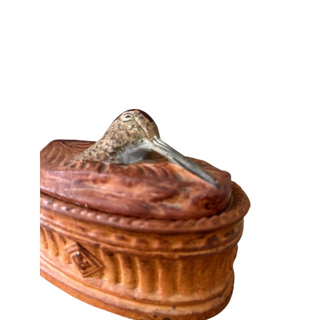 French Country Vintage Pilllivuyt Woodcock Terrine for Lamalle Nyc – French Porcelain Game Bird Pâté Dish For Sale - Image 3 of 8