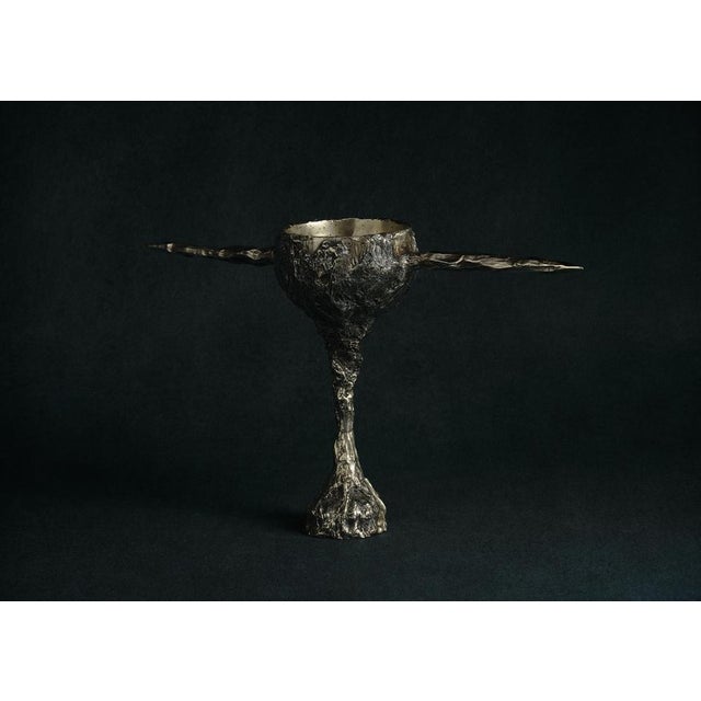 Omnia Vanitas Vanité 17 Candelabra in Patinated Cast Bronze by William Guillon For Sale - Image 4 of 13
