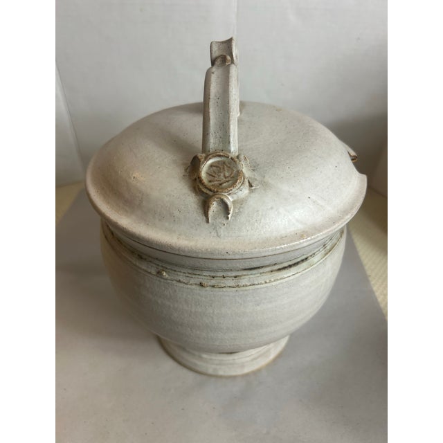Vintage 1970’s Studio Pottery Stoneware Soup Tureen With Plate For Sale - Image 10 of 12