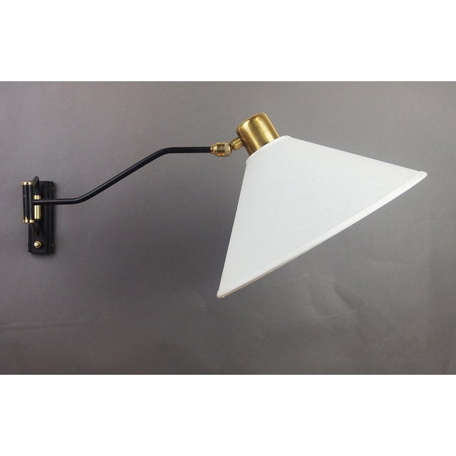 Wall Lamp attributed to René Mathieu for Lunel, 1950s For Sale - Image 4 of 14