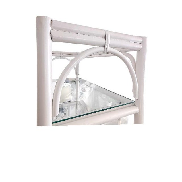 Mid 20th Century Vintage Bamboo Etagere For Sale - Image 5 of 7
