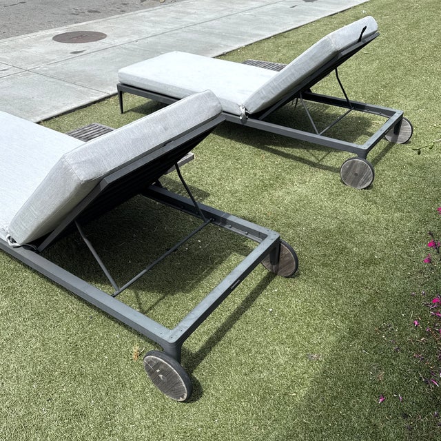 Gloster Grid Outdoor Chaise Lounger For Sale - Image 12 of 12