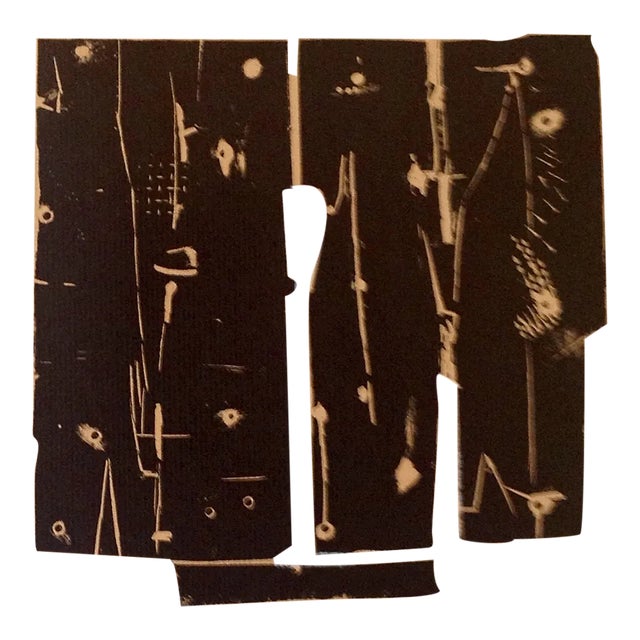 Pietro Consagra Original Woodcut 1959 for XXe Siecle For Sale