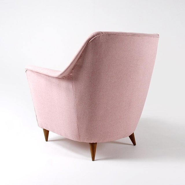 Vintage Lounge Chair with Tapered Wooden Legs, 1950s For Sale - Image 4 of 12