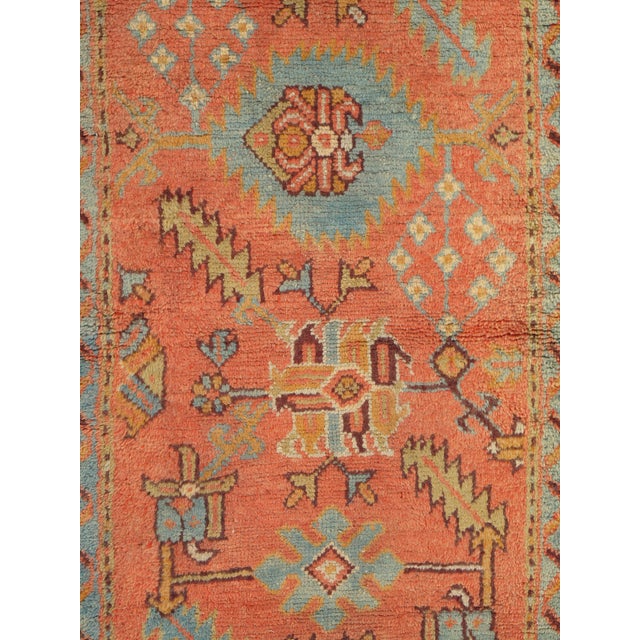This exceptional 19th century Turkish Oushak runner is a refined example of Anatolian weaving traditions, originating from...