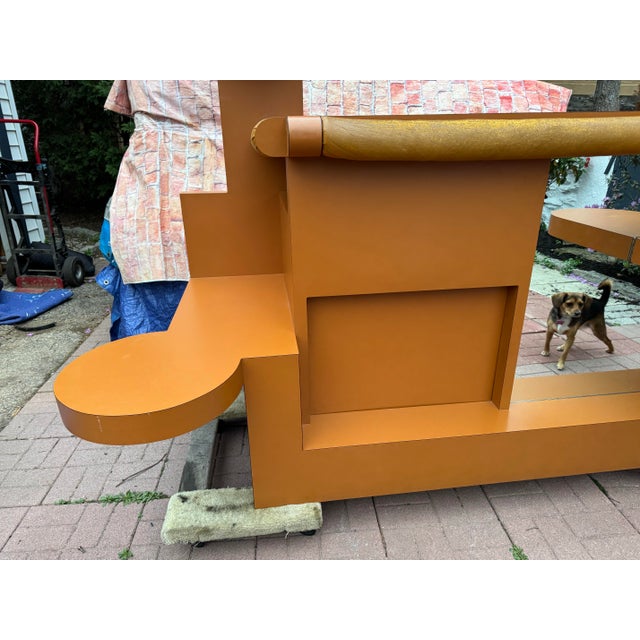 1970s Vintage Postmodern Sculptural Bar Console in the Style of Paul Evans For Sale - Image 5 of 11