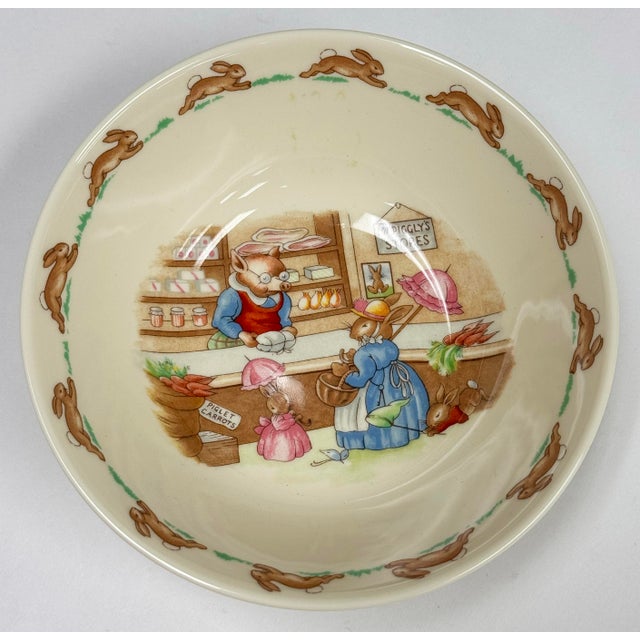 Royal Doulton Vintage Royal Doulton Bunnykins Dishware Set, 3 PCS For Sale - Image 4 of 9