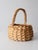Farmhouse Vintage Wicker Gathering Basket For Sale - Image 3 of 12