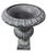 2000 - 2009 Classic Neoclassical Cast Iron Garden Urn With Distressed Bronze Finish For Sale - Image 5 of 12