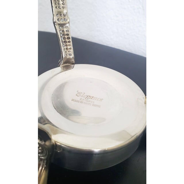 1980s Elegance Glass Coffee Carafe With Warming Stand, Ep Brass Silver Plated Tea Pot For Sale - Image 12 of 12