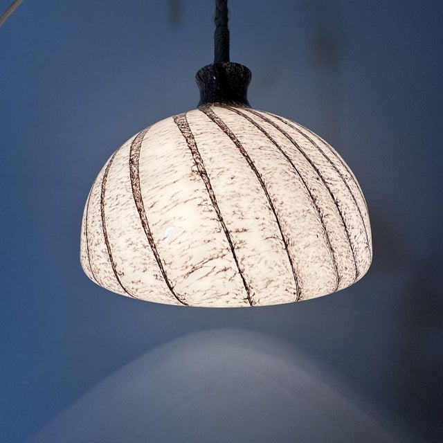Glass Glass Hanging Lamp from Doria Leuchten, 1970s For Sale - Image 7 of 18