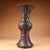 Late 20th Century Bronze Vase With Silver-Inlaid Crane Motif - Altar Flower Vase For Sale - Image 5 of 10