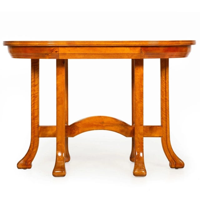 Mid 20th Century Mid-Century Organic Modernist Parquetry-Inlaid Birch Center Table For Sale - Image 5 of 12