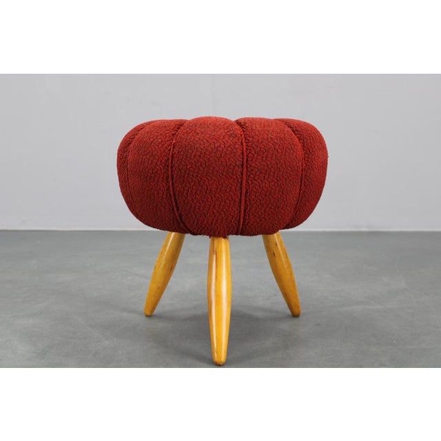 Tabouret or Pouf, Former Czechoslovakia, 1950s For Sale - Image 3 of 10