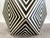 Art Deco Style Sculptural Resin Black and White Side or End Table, a Pair For Sale In New York - Image 6 of 15