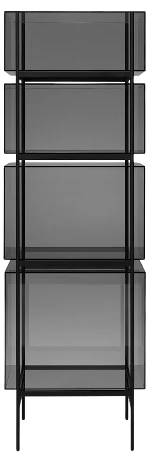 Lyn High Grey Black Cabinet by Pulpo