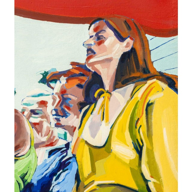 Postmodern Freeman "The Wedding Party" Oil on Canvas, 1968 For Sale - Image 3 of 8