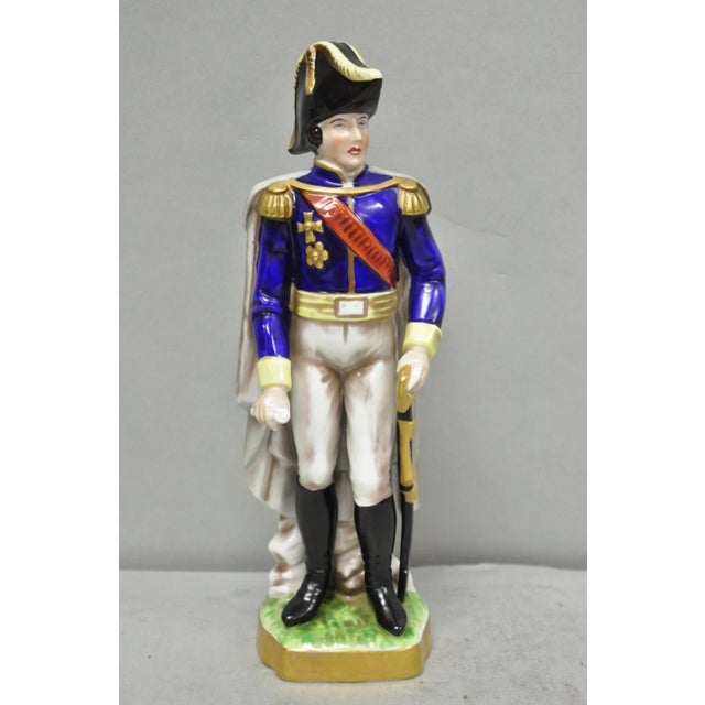 Vintage Capodimonte Italian Porcelain Napoleonic General Figurine Statue 7282- A. Circa Mid 20th Century. Measurements:...