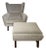 Ted Boerner Scoop Lounge Chair and Ottoman For Sale