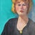 A tall portrait painting of a woman with a flower in her hair. This piece was painted by the late Oklahoma artist Clair...