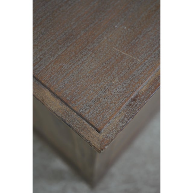 Pair Restoration Hardware Weathered Wood Rustic Nightstands For Sale - Image 9 of 12