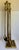 Brass Vintage Brass Five-Piece Fireplace Tool Set With Ball Finial Handles For Sale - Image 8 of 12