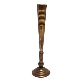 1940s Laslo for Towle Brass Candelstick Holder For Sale