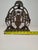 Late 19th Century Antique 19thC Polish Brass Bench Menorah Hanukkah Lamp Lions Crown Decalogue For Sale - Image 5 of 15
