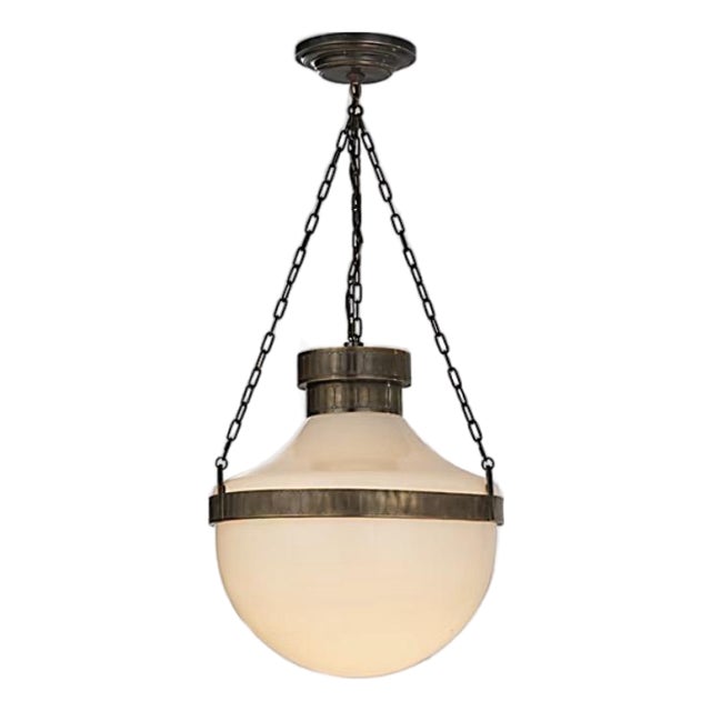 New Modern Schoolhouse Lantern Pendant by Visual Comfort For Sale