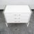 Mid Century Modern Chest Drawers Dresser 3 Drawer Lucite White 1970s Retro MCM For Sale - Image 4 of 11