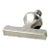 Vintage Modern T Shaped Brushed Nickel Cabinet Drawer Knob For Sale