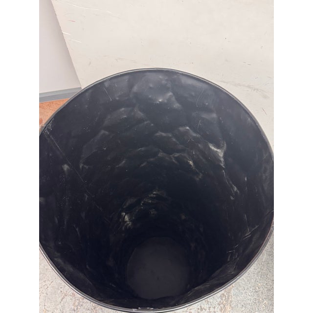 Modern Vintage Hammered Planters, Pair For Sale - Image 3 of 12