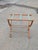 Brown Vintage Wooden Folding Luggage Rack Stand For Sale - Image 8 of 9