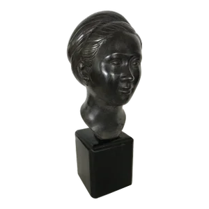 Mid 20th Century Bronze Women Bust Statue by Gia Loi