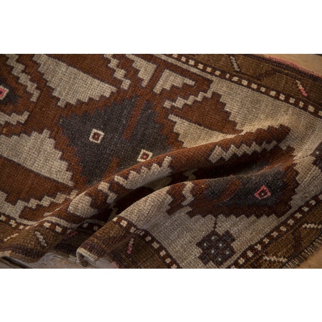 Textile Vintage Distressed Kars Rug Mat Runner - 1'9" x 3'3" For Sale - Image 7 of 8