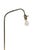 Mid 20th Century Brass Gooseneck Floor Lamp For Sale In New York - Image 6 of 15
