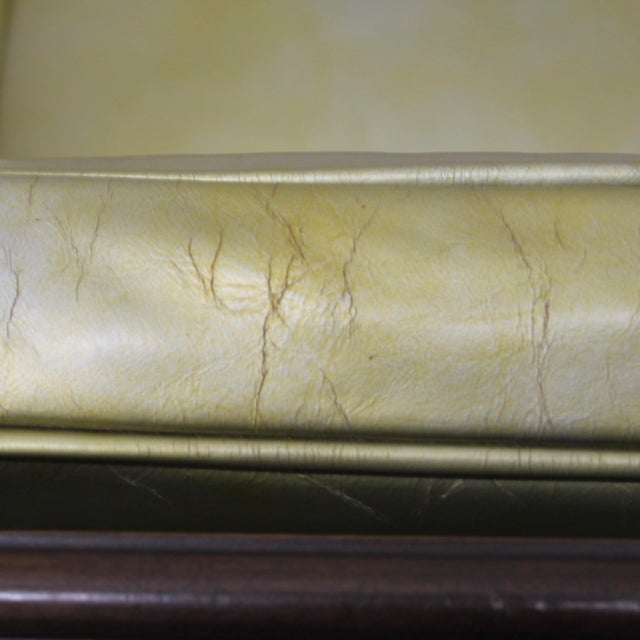 1960s Set of 4 Widdicomb Leather and Ebonized Walnut Club Chairs For Sale - Image 11 of 14